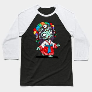 Cute Korean Zombie Baseball T-Shirt